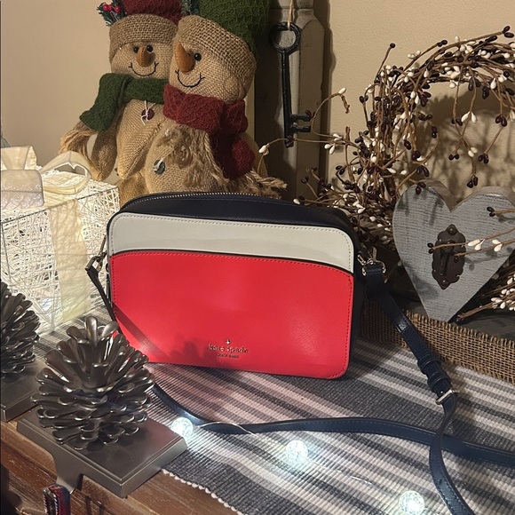 Kate Spade Navy, Red, and White Crossbody Bag - Picture 1 of 8
